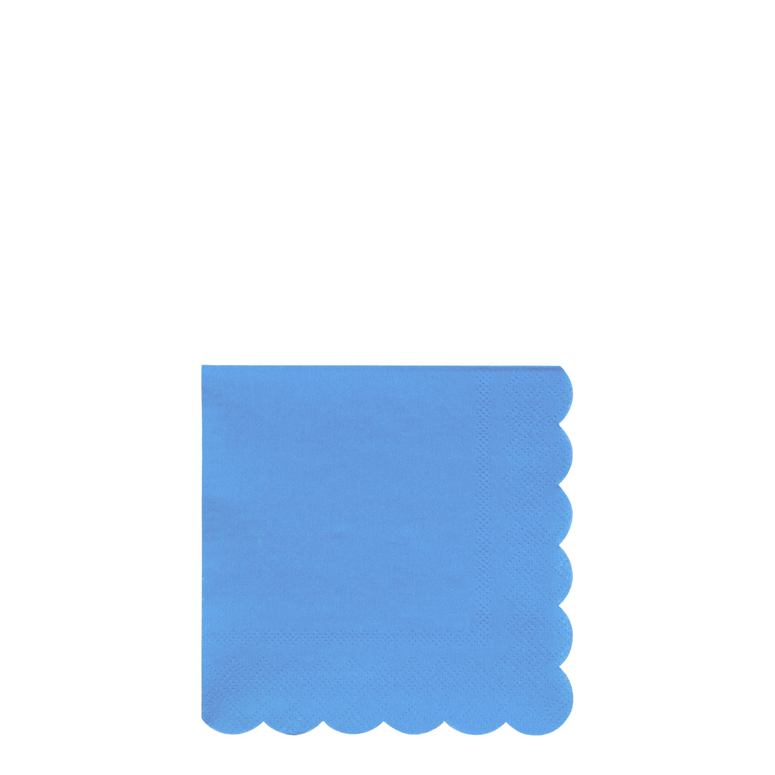 small blue scallop napkin