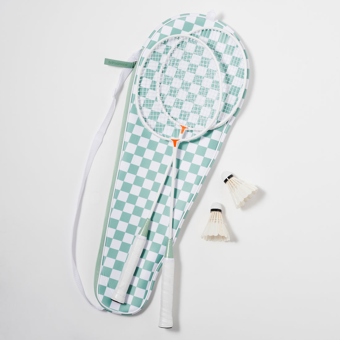 badminton set checkerboard