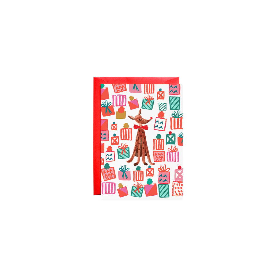 dasher petite greeting card