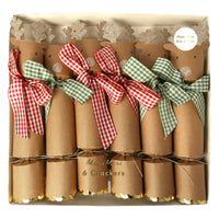 reindeer crackers w/ gingham bows