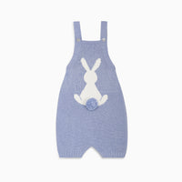 baby crispa knit dungarees blue