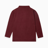 baby alcomo ls polo shirt burgundy