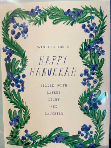 happy hanukkah holiday card