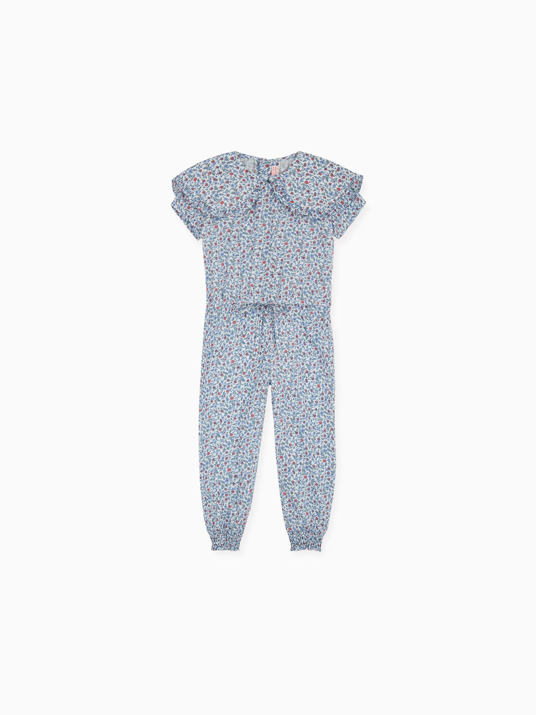 lila playsuit blue floral