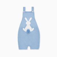 crispa knitted dungarees blue