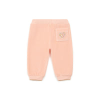 baby velvet logo pant