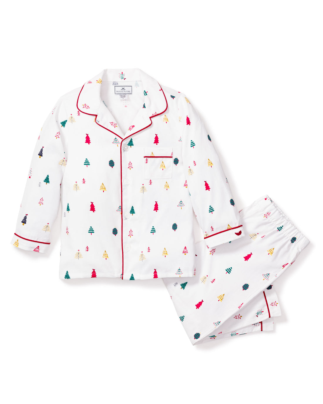 baby pajama set merry trees