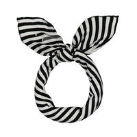 head scarf blue stripe