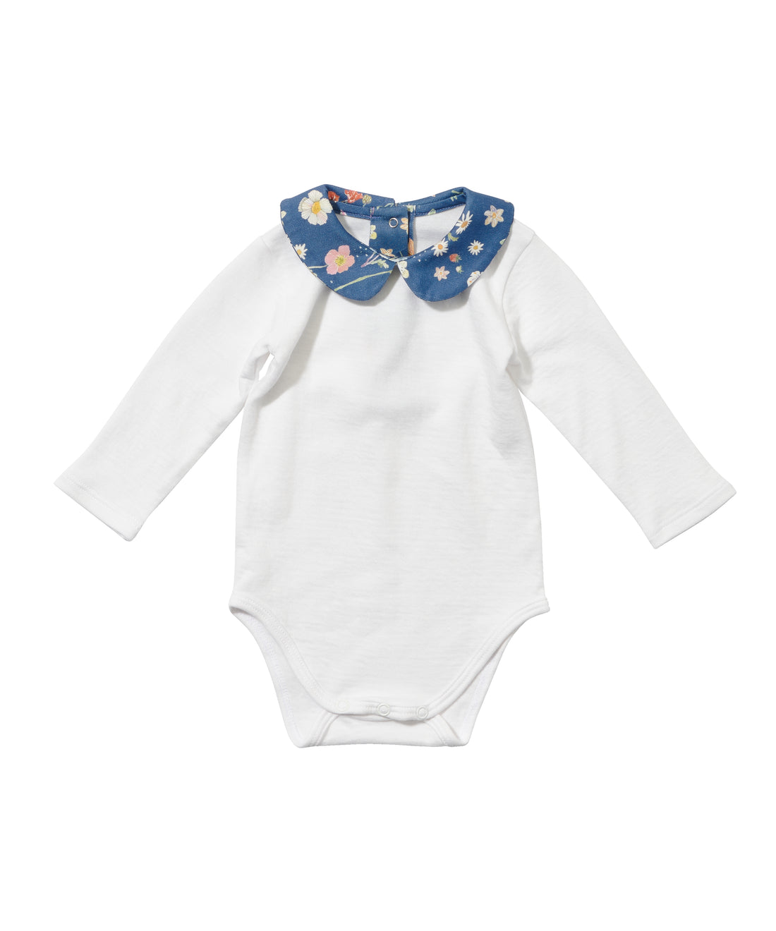 baby peter pan onesie floral