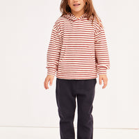 striped hooded sweatshirt