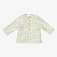 baby lupo shirt green tattersall