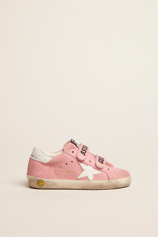 old school suede sneakers pink