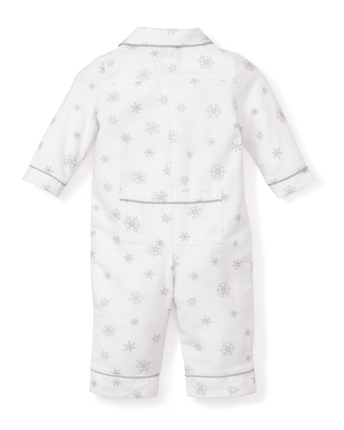 baby flannel romper winter wonderland