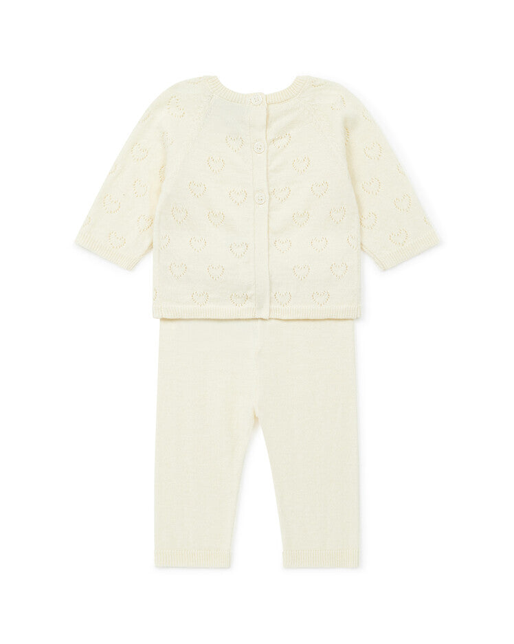 newborn heart set creme