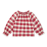 blouse carreau rouge