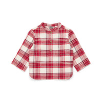 baby tunic carreau rouge