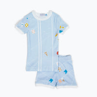 organic short pajama set