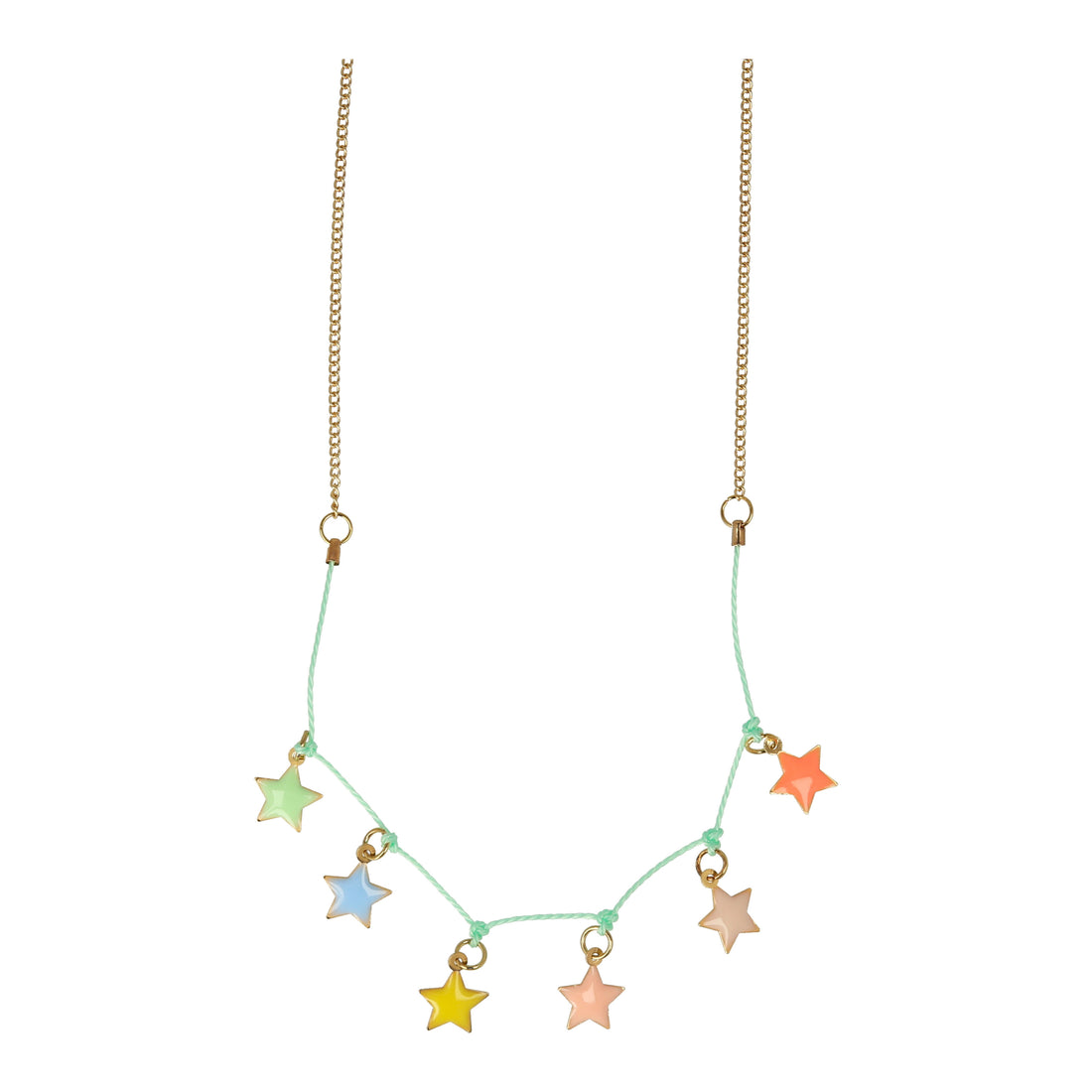 enamel star necklace