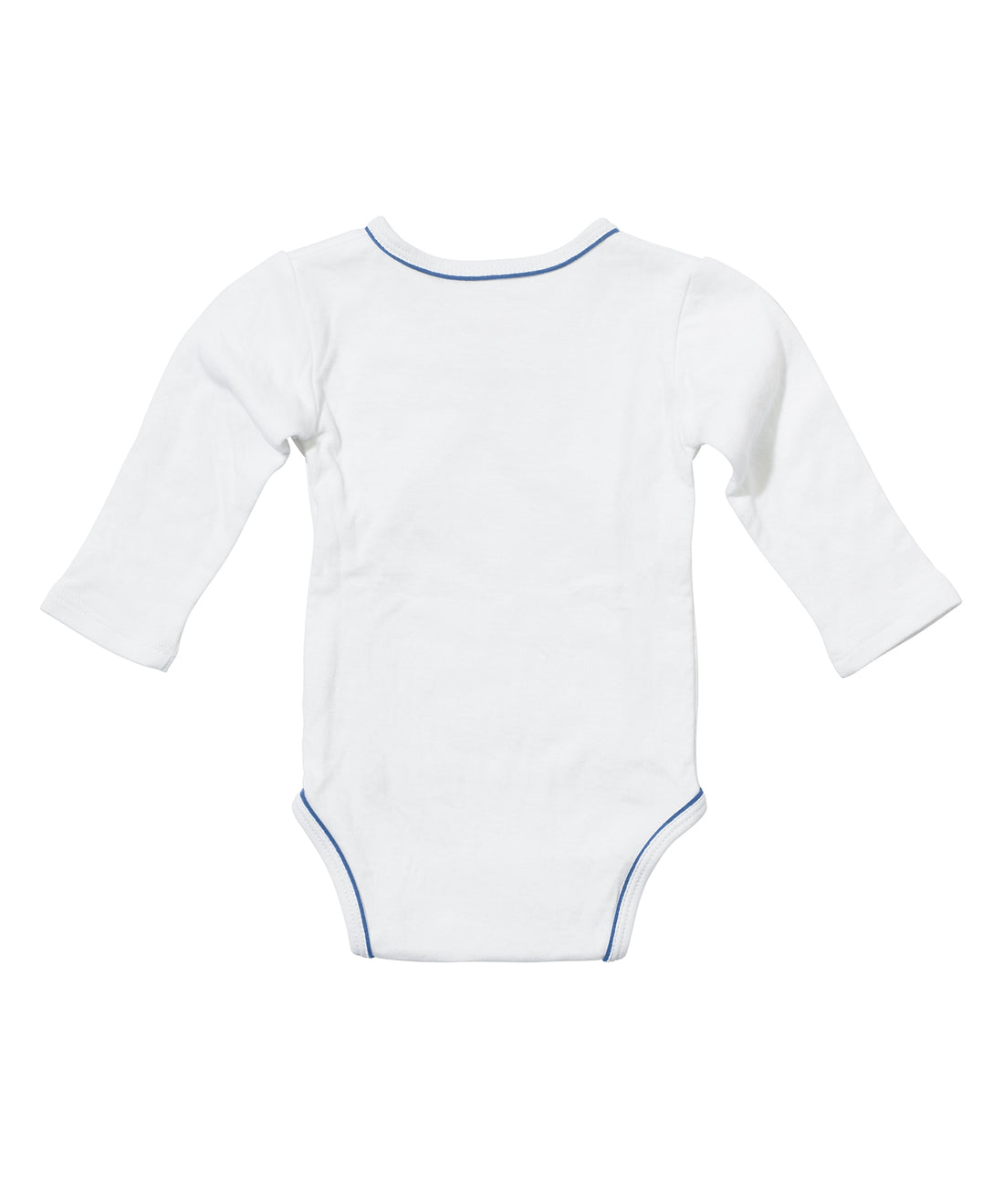 baby crossbody onesie blue