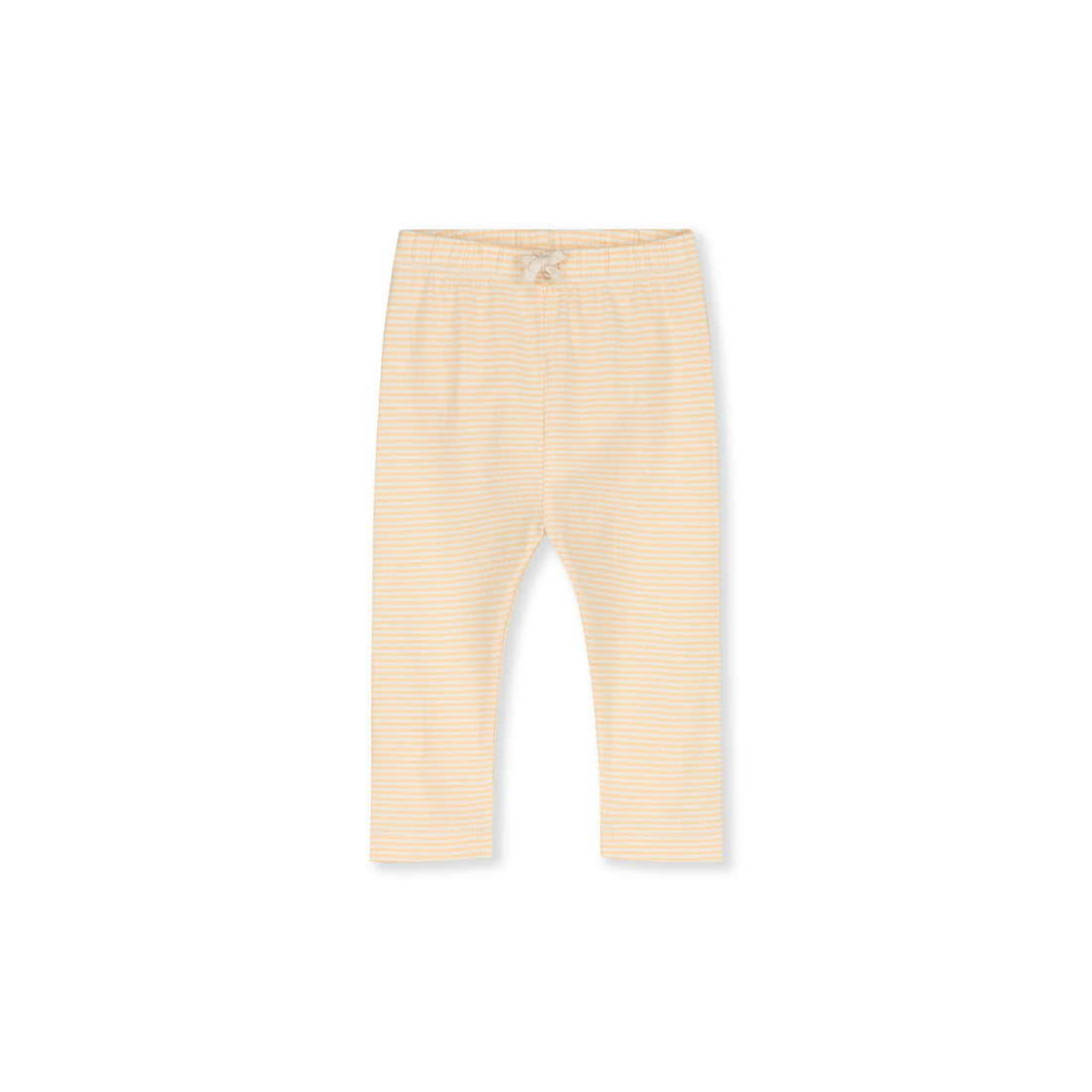 striped baby leggings apricot