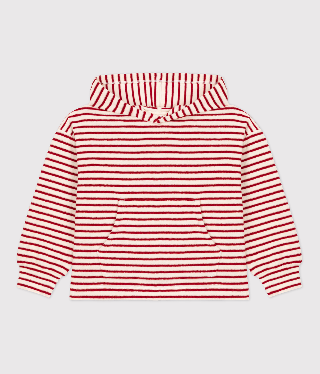 striped hooded sweatshirt