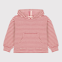 striped hooded sweatshirt