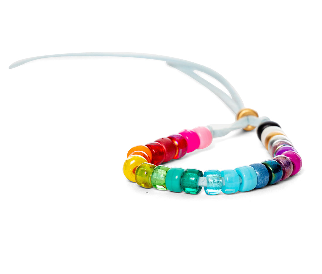 candy rainbow beaded bracelet
