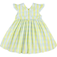 honey ruffle shoulder dress