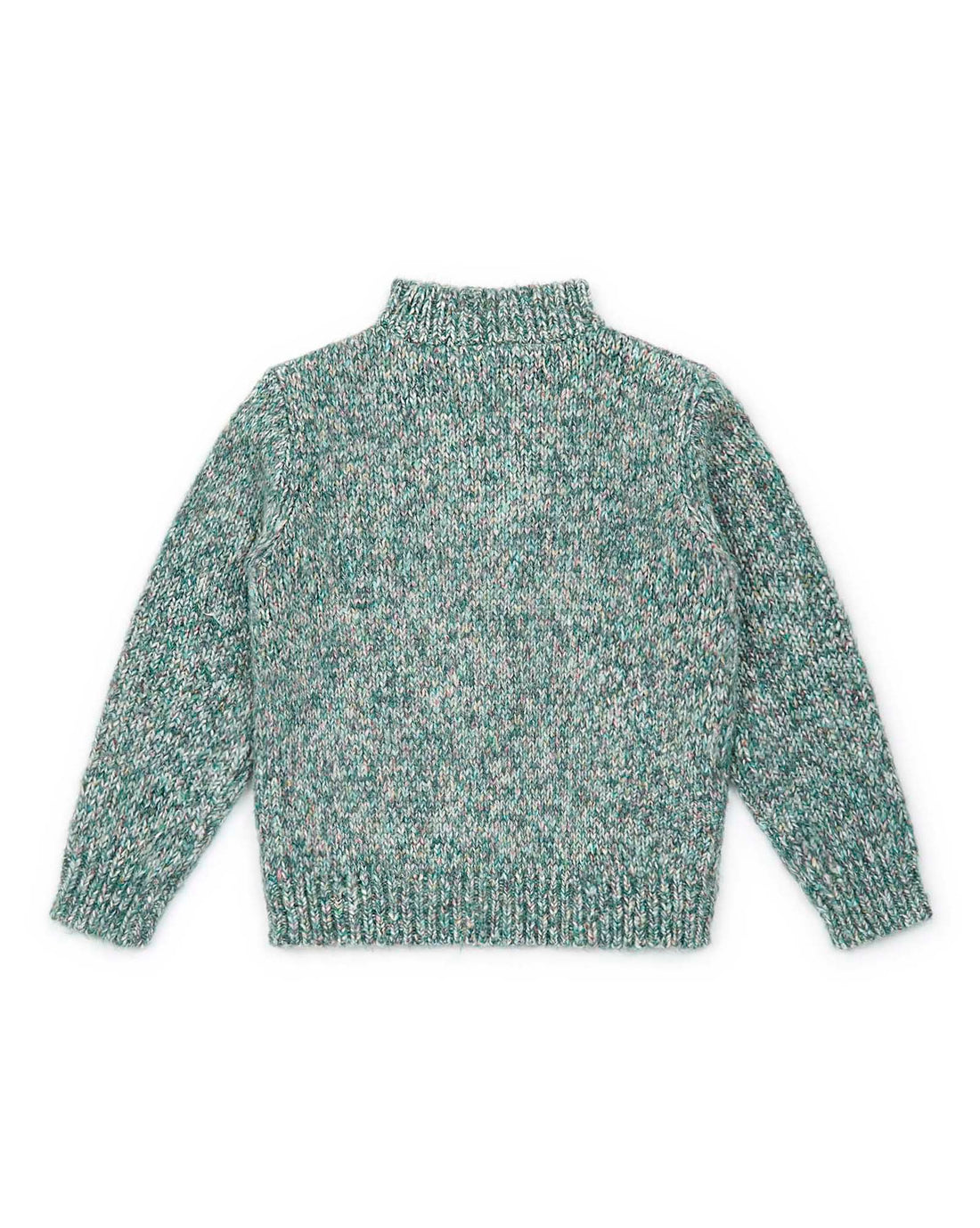zipper cardigan chine vert