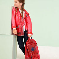 transparent  hooded rain jacket