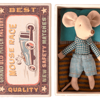 little brother mouse in matchbox