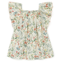 flutter sleeve top liberty multi