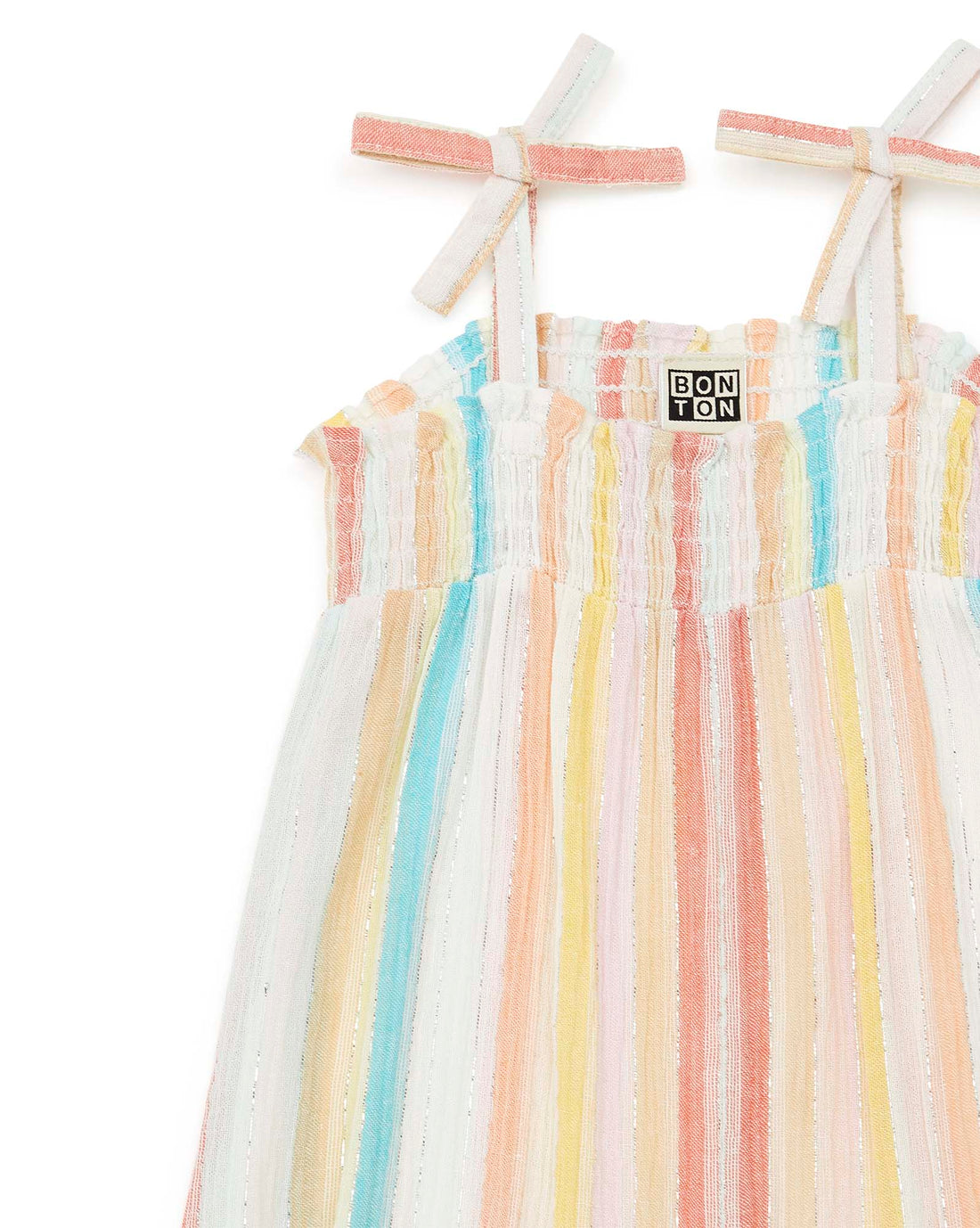 baby romper multi stripe