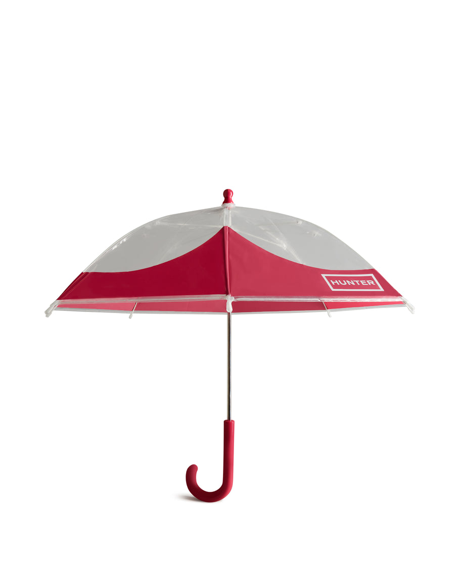 moustache umbrella bright pink