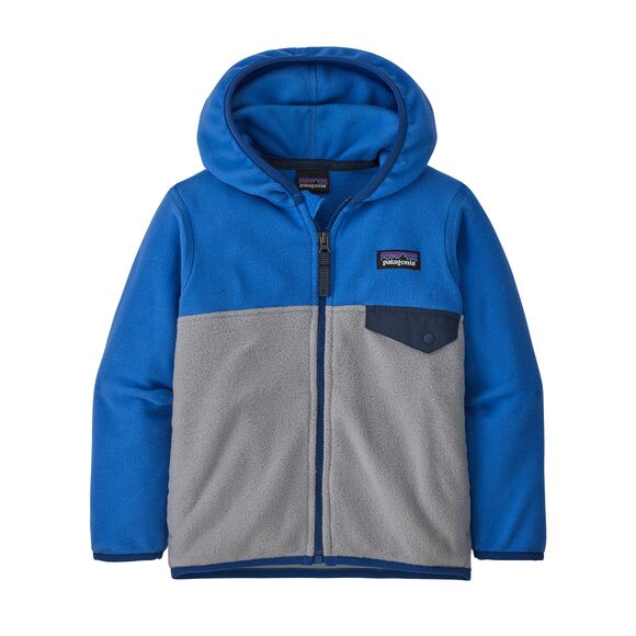 baby micro d snap jacket salt grey