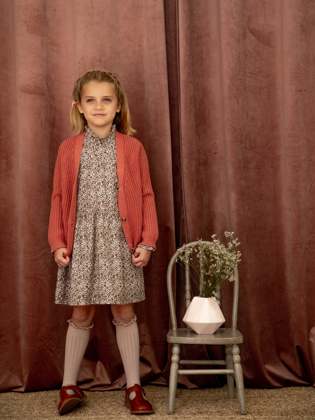 philo cardigan rose