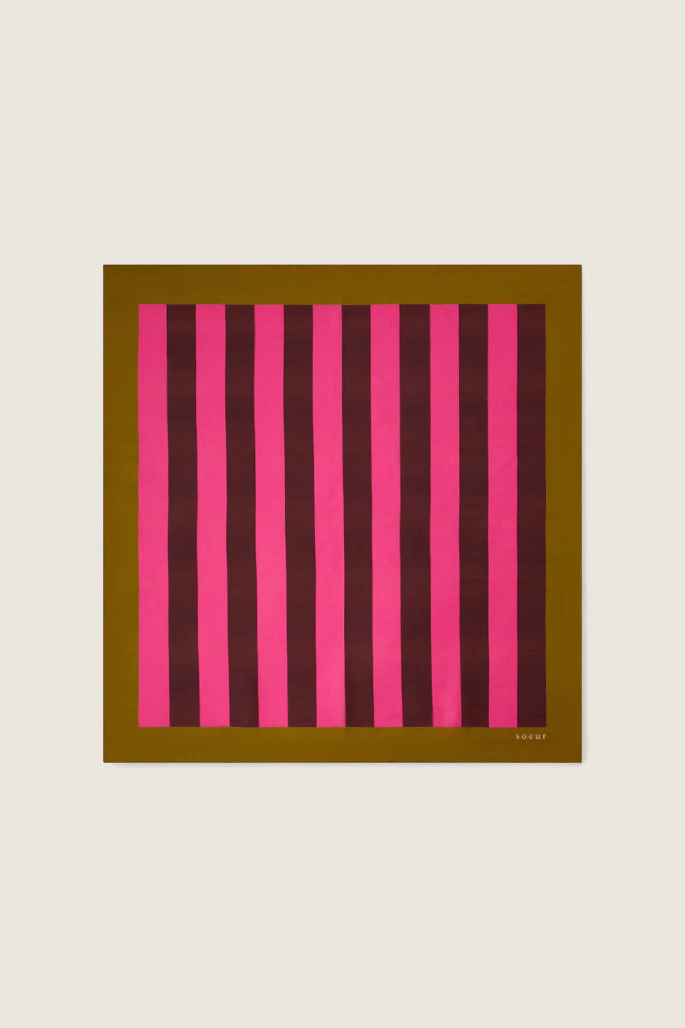 carre scarf khaki rose