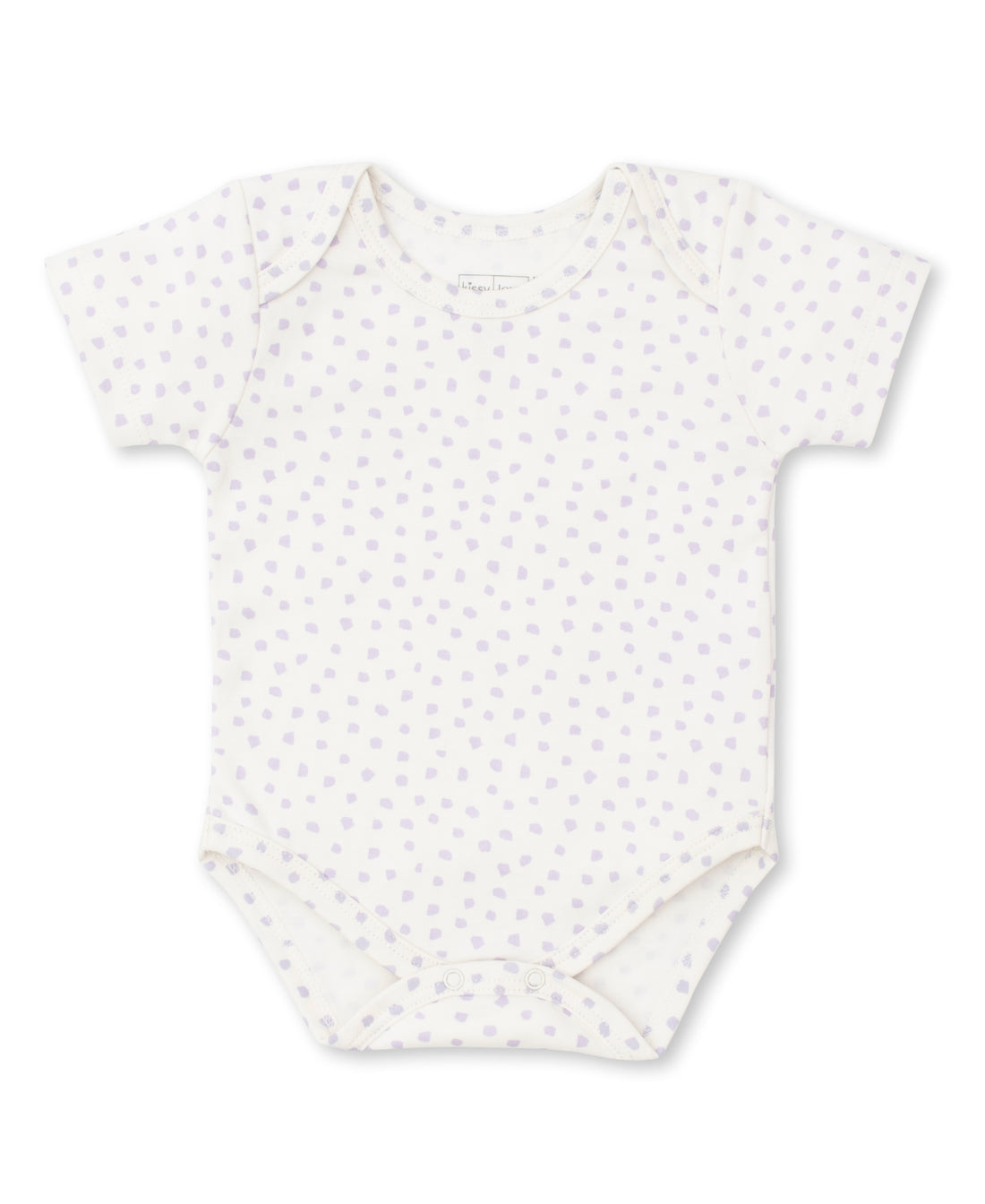 baby short sleeve bodysuit lilac dot