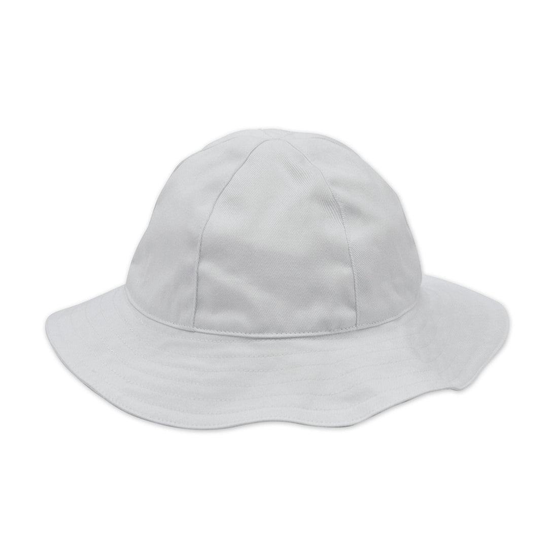 baby sun hat white twill
