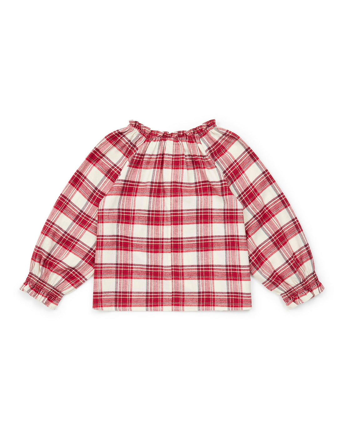 blouse carreau rouge
