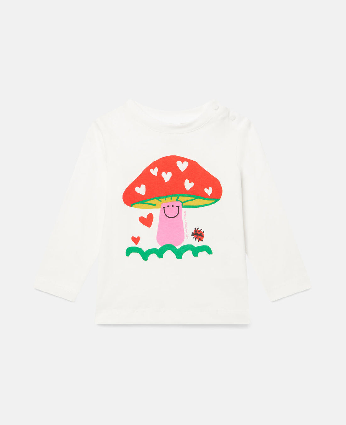 baby smiley mushroom tee