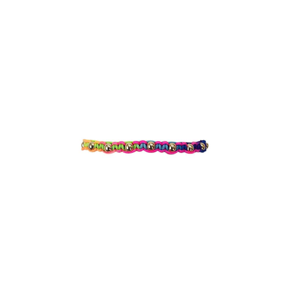 rainbow macrame bracelet