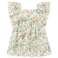 flutter sleeve top liberty multi