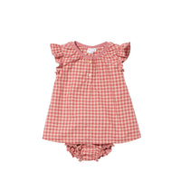 edie baby dress pink gingham