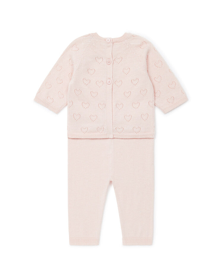 newborn heart set rose