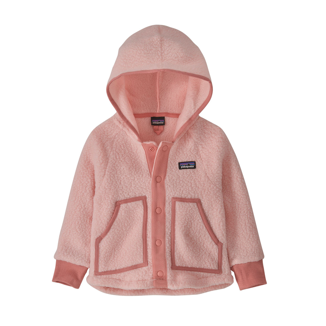 retro pile jacket seafan pink