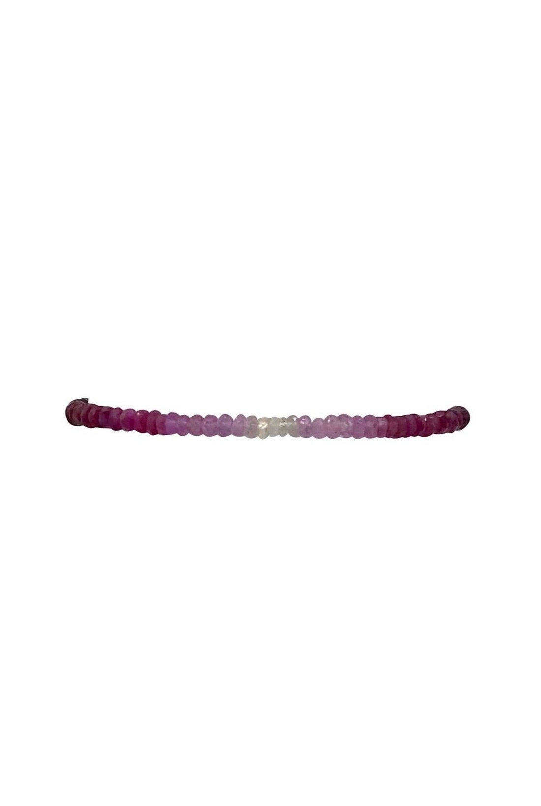 2mm ruby ombre bracelet
