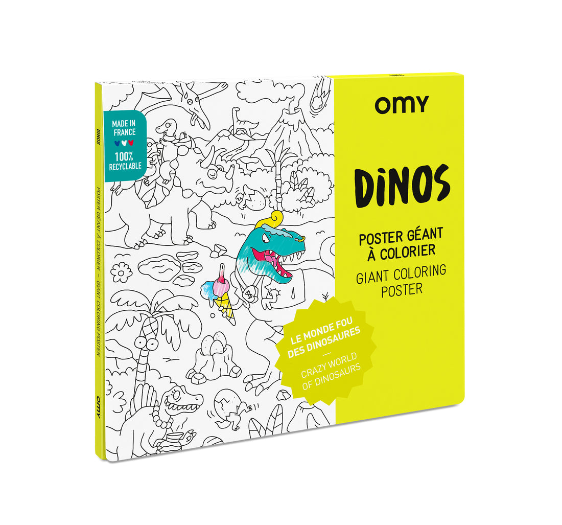 dino folded poster