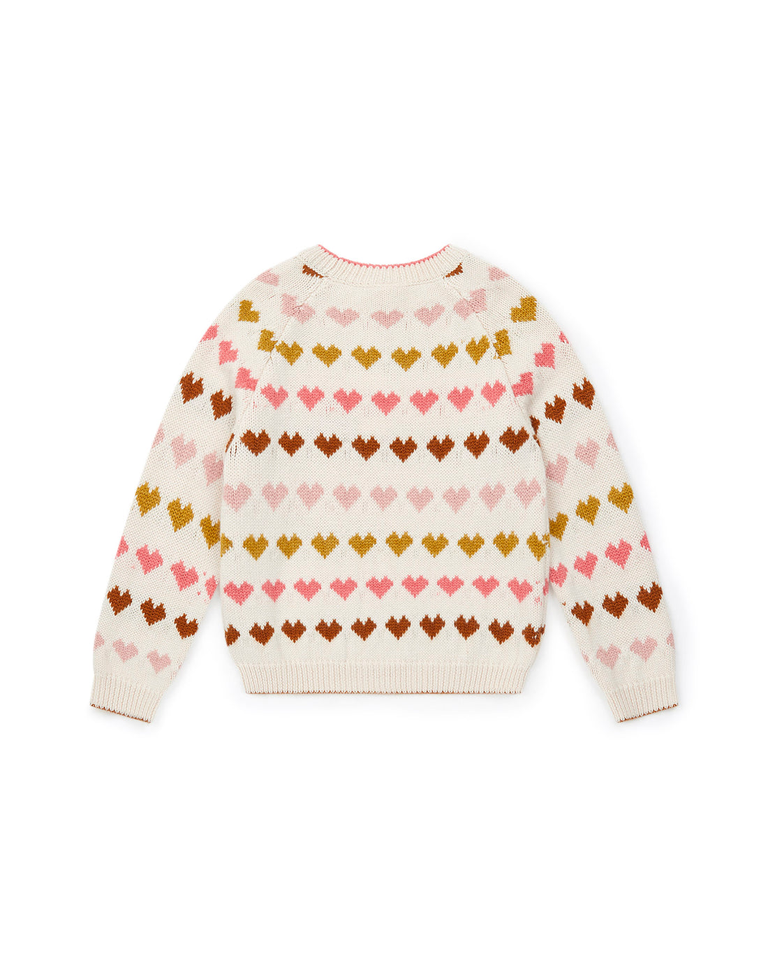 hearts pullover creme bonton