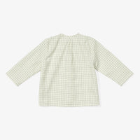 baby lupo shirt green tattersall